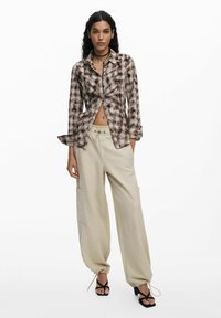 Desigual CHECK TEXTURE - Hemdbluse - brown