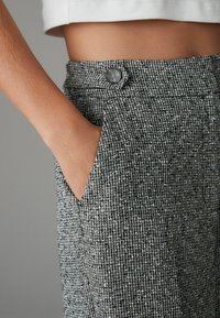 Next TALL FIT  TEXTURED WIDE   - Kalhoty - black white