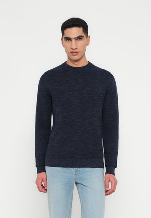 SLHDANE STRUCTURE CREW NECK - Svetr - sky captain oceana twist