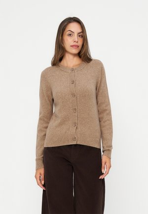 Anna Field by Zalando, BASIC WOOL MIX CARDIGAN - Жилетка - light brown melange