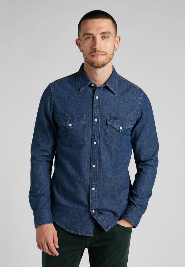 REGULAR WESTERN - Shirt - mid stone