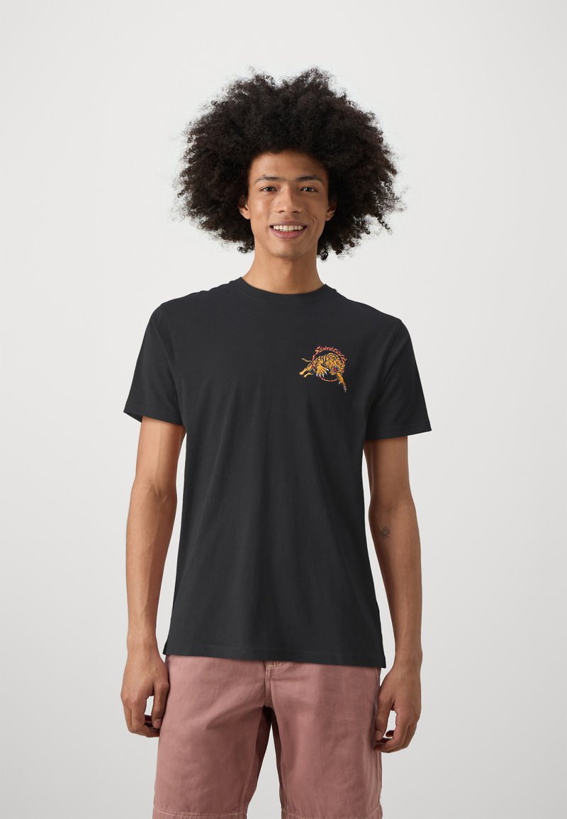 Santa Cruz SALBA TIGER REDUX UNISEX - Potiskana majica - black
