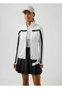 J.LINDEBERG Sports - JANICE MID LAYER - Majica s kapuljačom i patentnim zatvaračem - white Minijatura 1