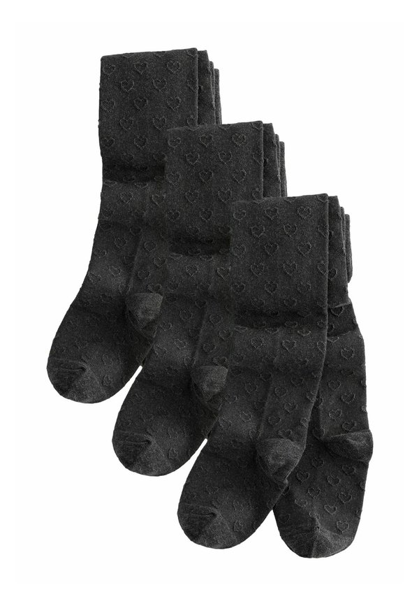 3 PACK RICH TEXTURED HEART SCHOOL - Strumpfhose