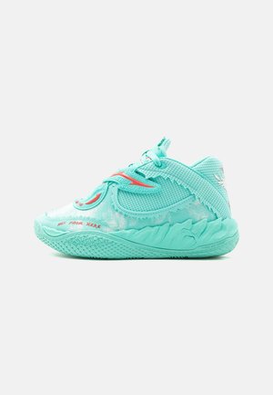 Puma MB05 MELO WORLD JR UNISEX - Kosárlabdacipők - aquatic/for all time red