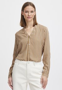 b.young - FABIANNE STRIPE - Bluse - brown Thumbnail-Bild 1