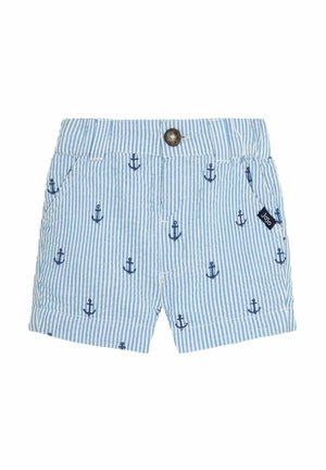 REGULAR FIT - ANCHOR EMBROIDERED - Shorts - blue