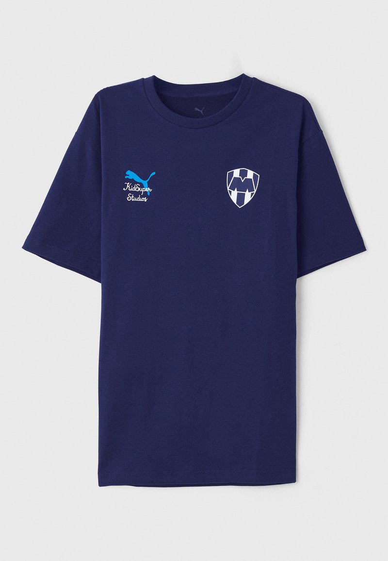 Puma T-shirt print donkerblauw