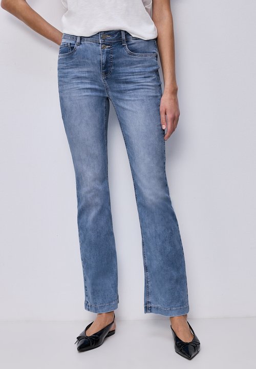 Street One Bootcut Jeans - Black Washed | - Cotton Blues