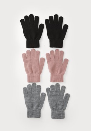 NKFMAGIC GLOVES UNISEX 6 PACK - Sõrmkindad - black/grey/woodrose