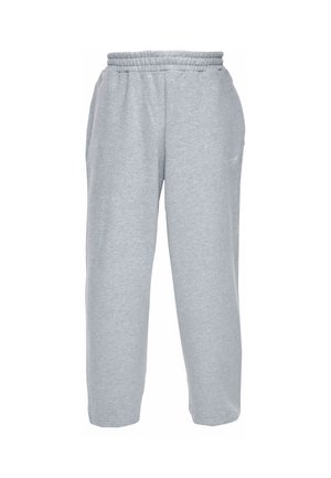 Dropsize, EMBROIDERY BAGGY OPEN LEG JOGGER - Pantalon de survêtement - grey melange