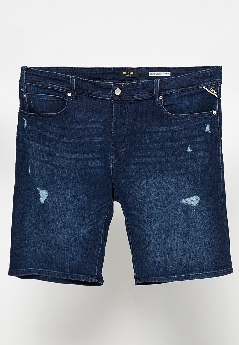 Replay Jeansshort donkerblauw