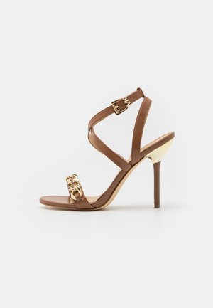 Højhælede sandaletter / Højhælede sandaler - tan