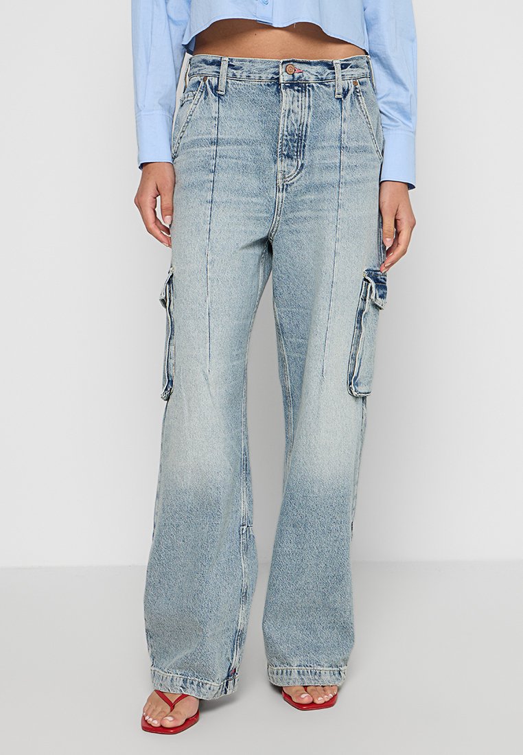 Scotch & Soda Wijde jeans lichtblauw