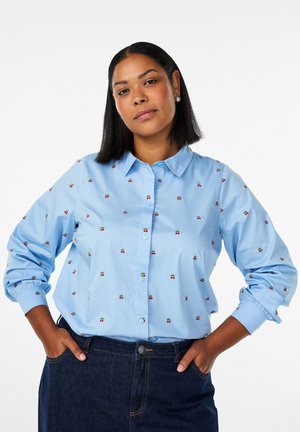 MIT GESTICKTEN KIRSCHEN - Bluza s gumbima - open air w ch emb