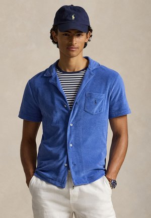 CUSTOM SLIM FIT TERRY CAMP SHIRT - Shirt - modern royal