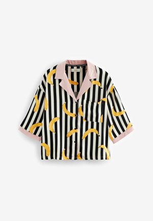 Rockett St George SET - Nattplagg set - monochrome stripe banana print
