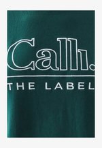 CALLI THE LABEL - T-Shirt print - emerald white logo/dunkelgrün ...