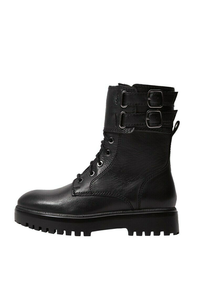 Mango CLASSIC - Botines con cordones - zwart/negro - Zalando.es