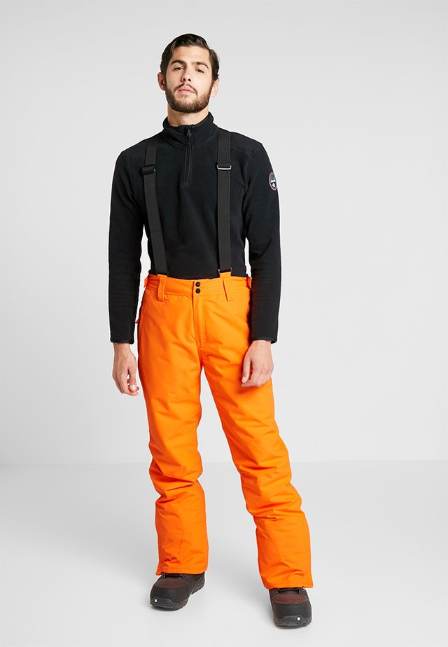 FOOTSTRAP MEN SNOWPANTS - Talvihousut - fluo orange