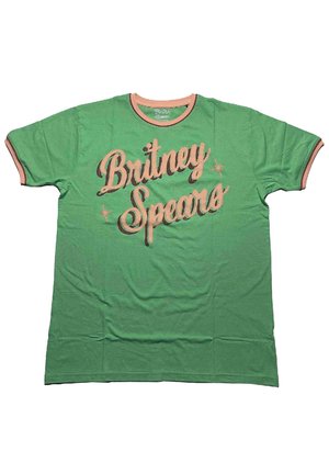 BRITNEY SPEARS RETRO TEXT RINGER - Print T-shirt - green