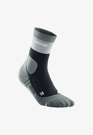 CEP, COMPRESSION HIKING LIGHT MERINO MID CUT - MADE IN GERMANY - Sports socks - stonegrey