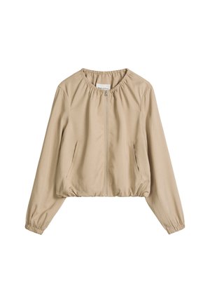 Marc O'Polo, INDOOR JACKET, BLOUSON, COLLARLESS, GATHERING DETAILS - Blouson Bomber - sandpaper