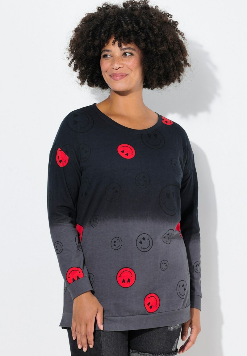 Angel of Style FARBVERLAUF SMILEY - Sudadera - black