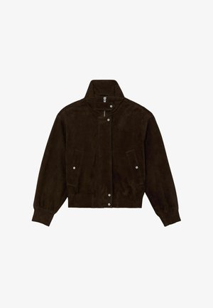 Reiss, Jachetă piele - chocolate brown