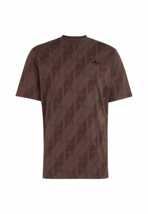 adidas Originals, MONOGRAM AOP TE - T-Shirt print - aurora coffee