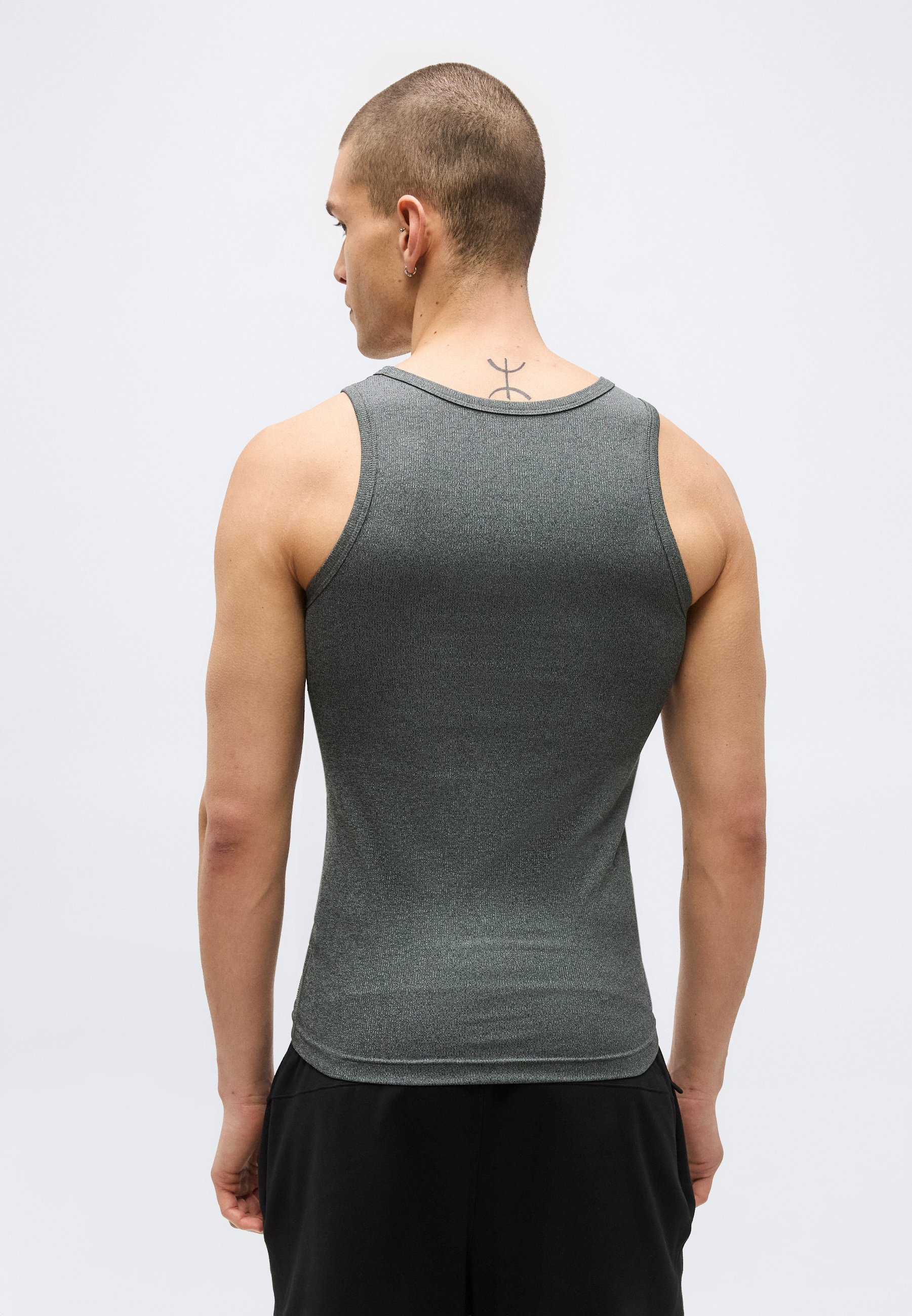 Nike Performance TANK - Top - dark smoke grey/smoke grey/black