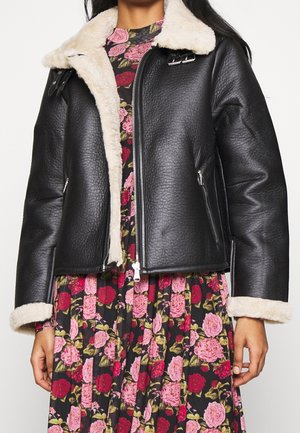 Giacca in similpelle - black