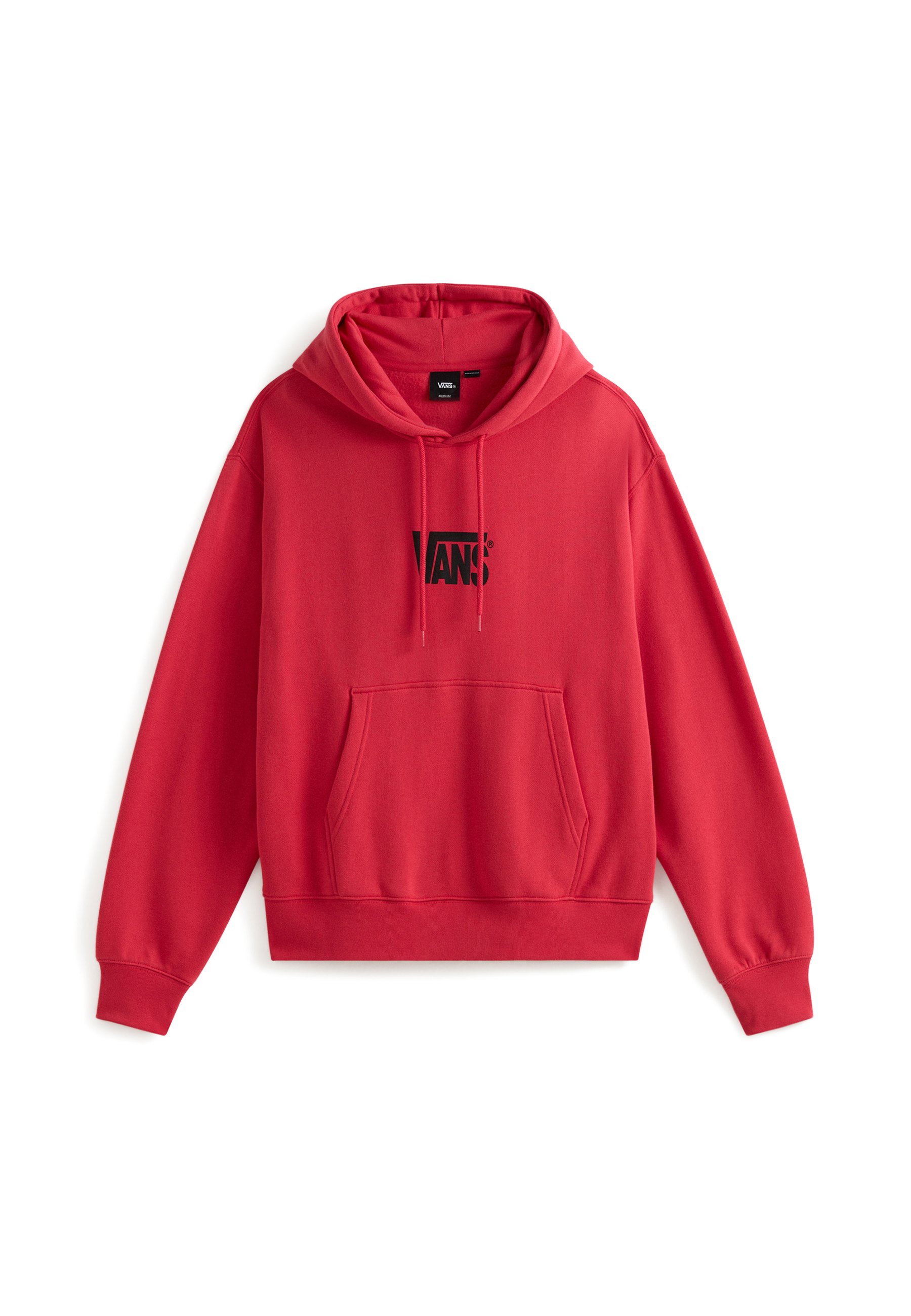 Vans STRETCH LOGO - Mikina s kapucí - medium red