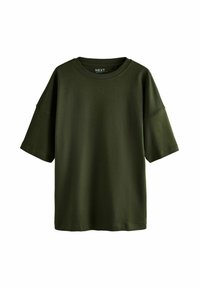 OVERSIZED LONGLINE - REGULAR FIT - T-Shirt print - forest green