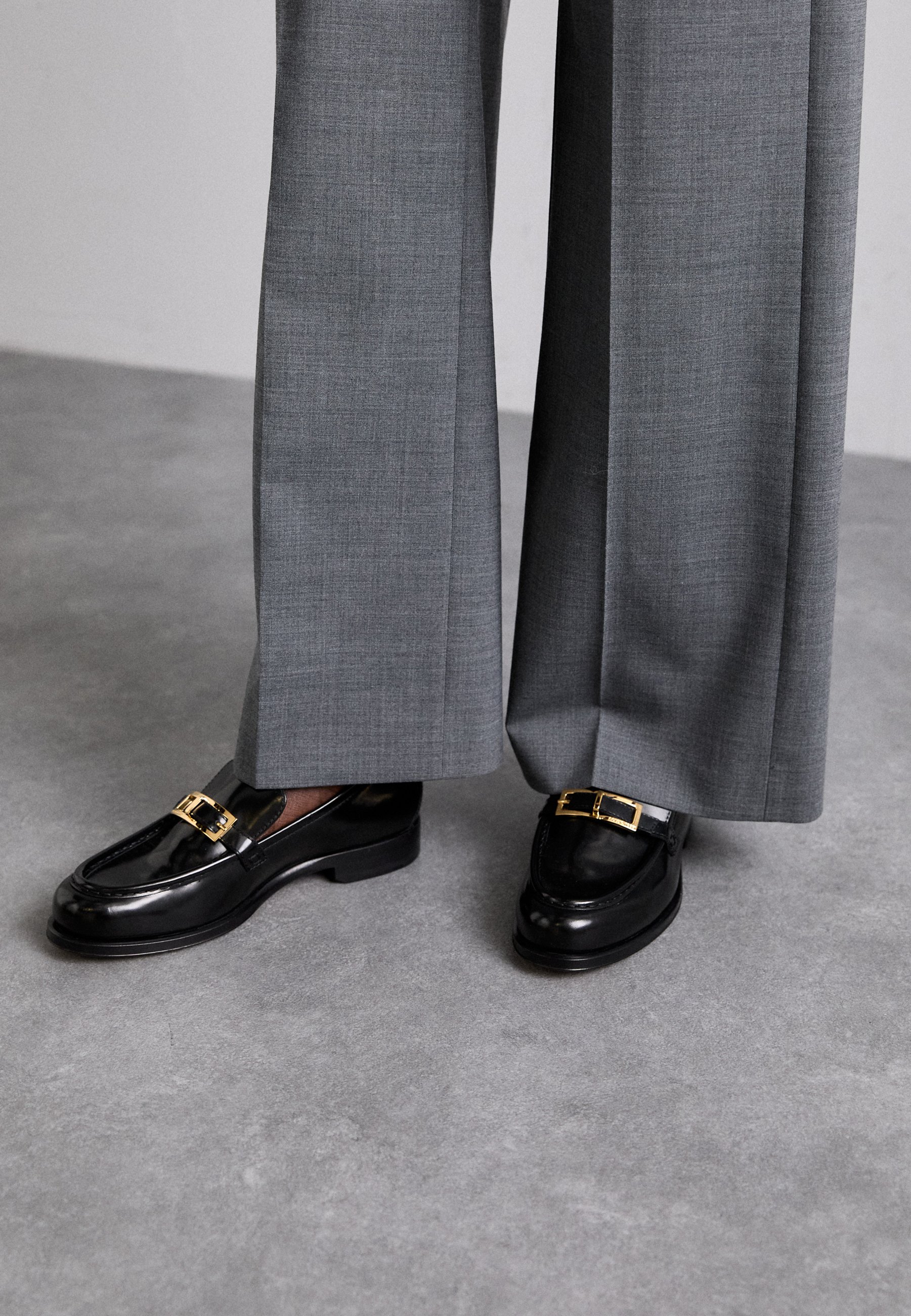 Sergio Rossi FLAT - Slip-ons - nero/black - Zalando.co.uk