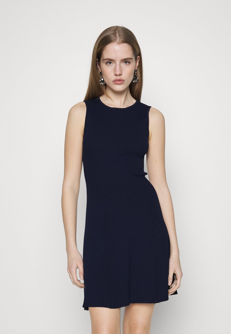 cotton-on-petite-fit-and-flare-mini-dress-strickkleid-navy