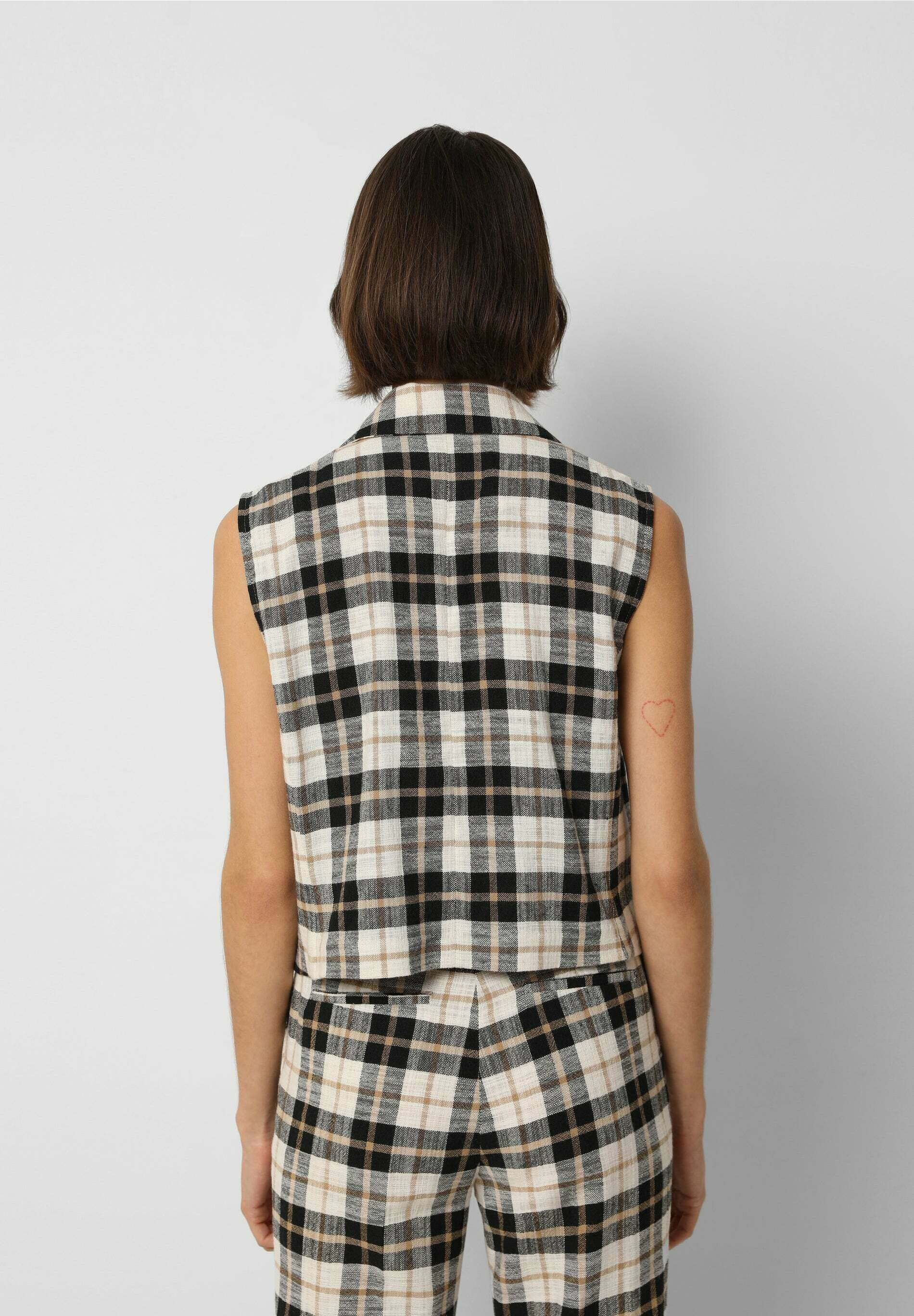 Scalpers Chaleco - black check/negro - Zalando.es