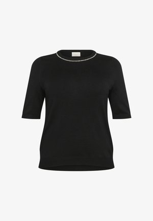 Kaffe Curve CARLA - Print T-shirt - black deep