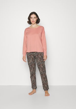 LASCANA GRAPHIC SET - Pyjamas - burnt apricot