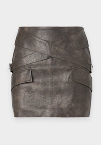 MINI SKIRT - Mini skirt - warm brown