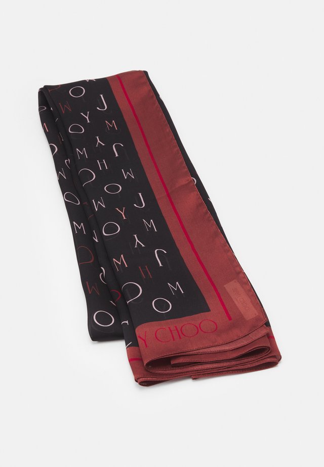 STOLE WITH LETTERING PRINT - Huivi - black