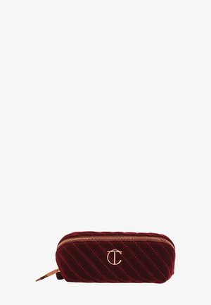 Charlotte Tilbury ORGANIZER VELVET SMALL MAKE UP BAG - Wash bag - burgundy