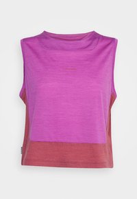 icebreaker MERINO TECH LITE II GRAPHIC - Sports T-shirt - BRIGHT PURPLE