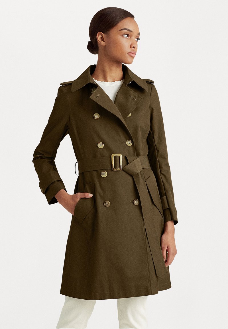 Lauren Ralph Lauren TRENCH COAT - Trenchcoat - botanic green/grün ...