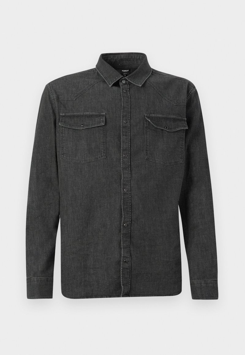 Dondup Overhemd zwart denim/blackdenim