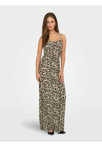 ONLY ONLCINDY LANGES - Jerseyjurk - humus