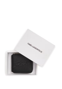 KARL LAGERFELD K/SKUARE GRAINY ZIP-AROUND - Denarnica - black