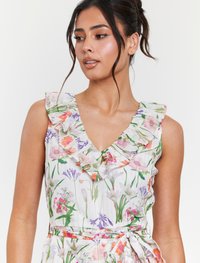 South Beach FLORAL FRILL WRAP MIDIRESS - Day dress - multi