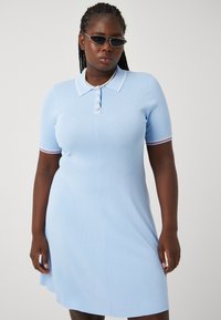 Tommy Hilfiger Curve STRIPES POLO  - Džersio suknelė - vessel blue