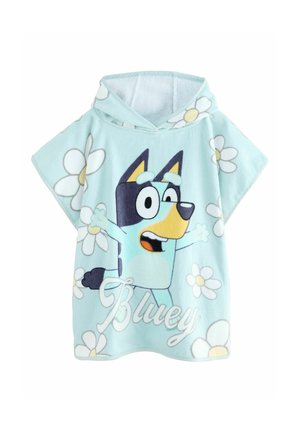 BLUEY LICENSE TOWELLING PONCHO - Beach towel - blue flower print